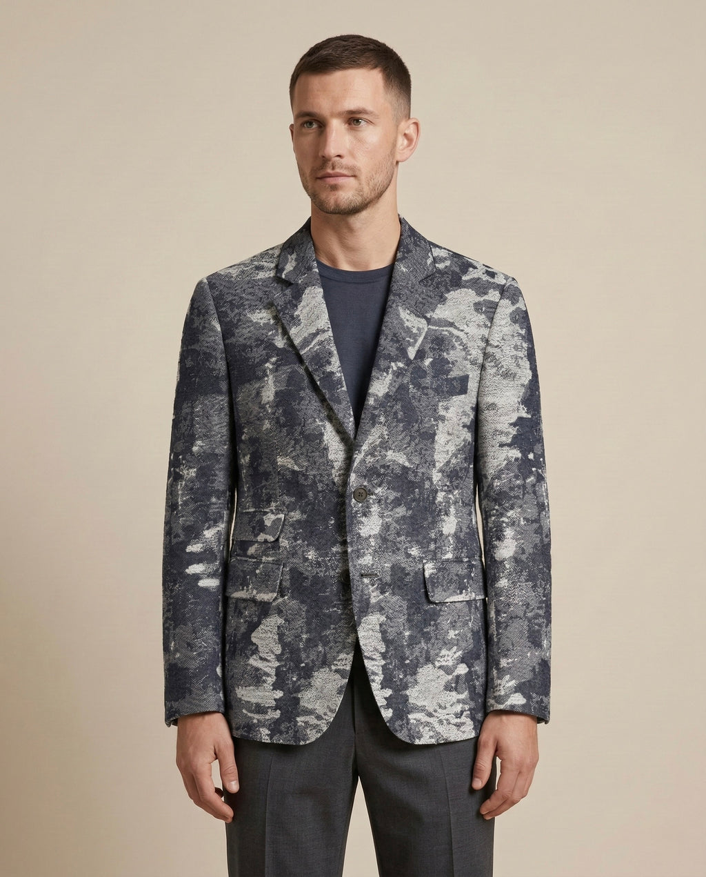 Blazer Camouflage Índigo