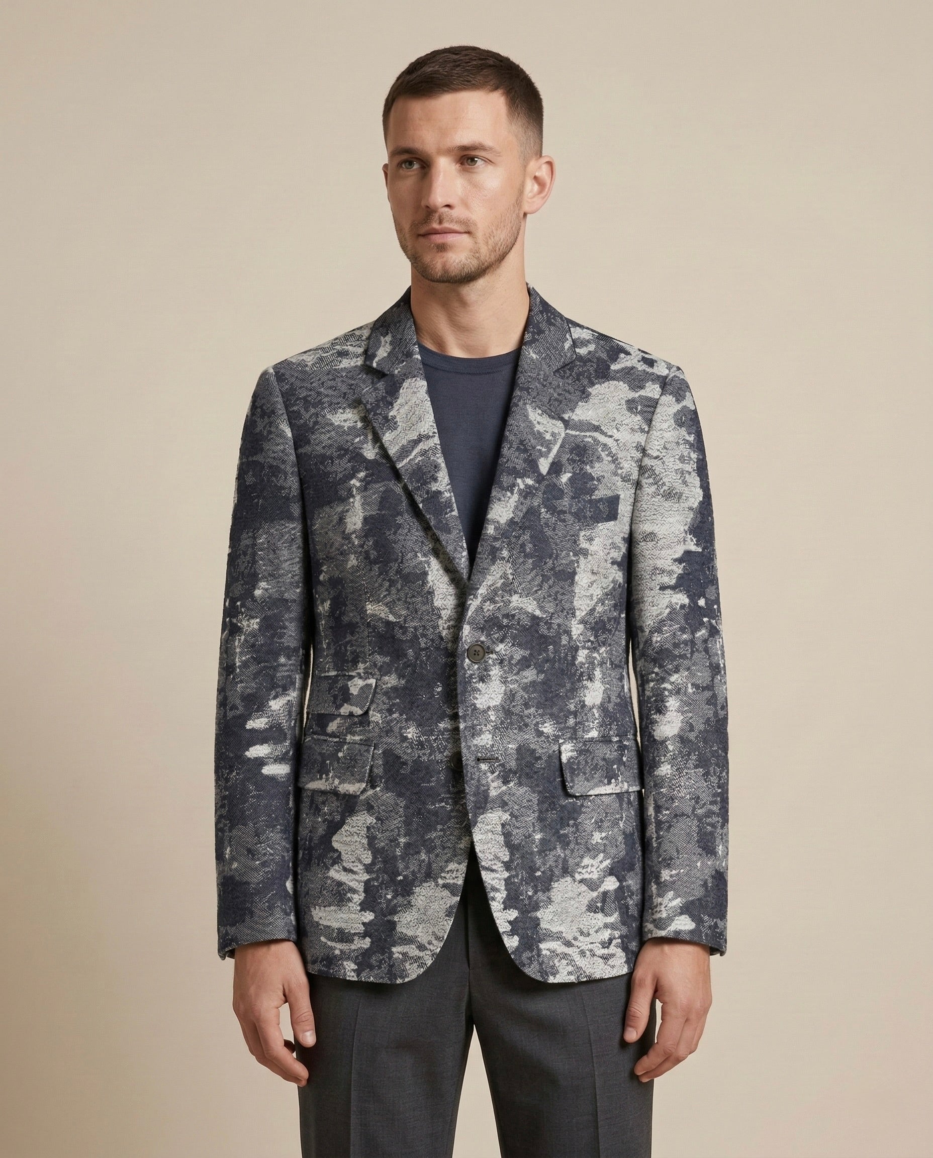 Blazer Camouflage Índigo