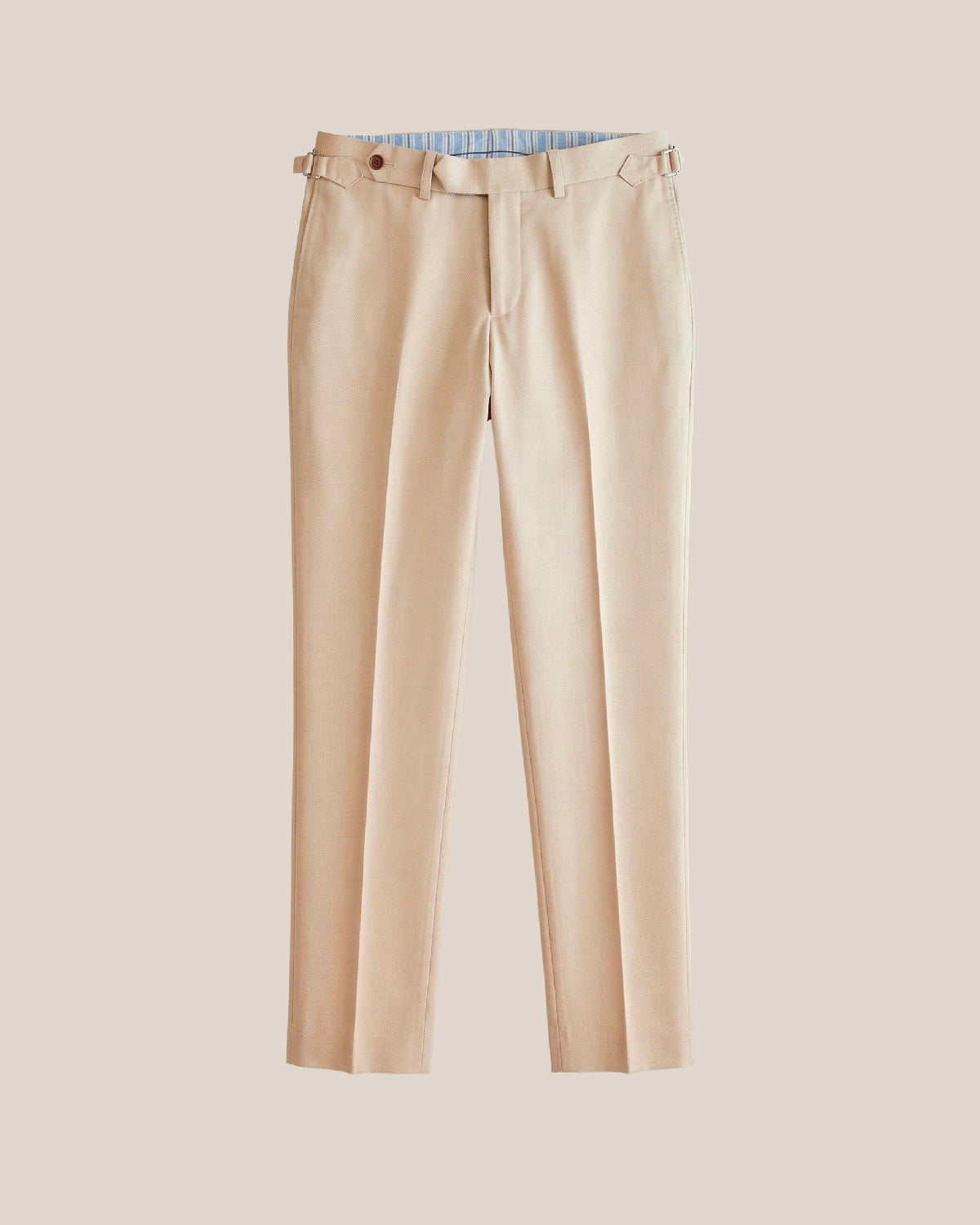 Pantalones Beige con Ganchos